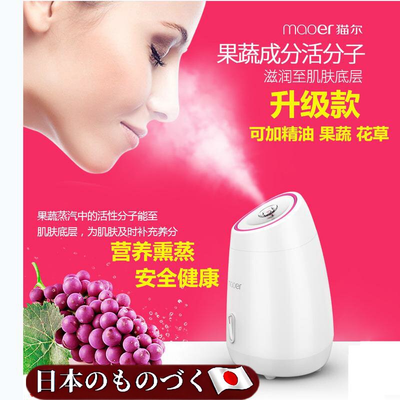 日本学生果蔬蒸脸仪热喷蒸脸器脸部补水毛孔清洁家用纳米喷雾器美