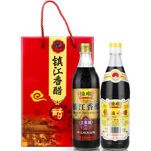 镇江恒顺香醋礼盒恒顺三年陈K型香醋餐桌纯粮酿造无添加送礼年货