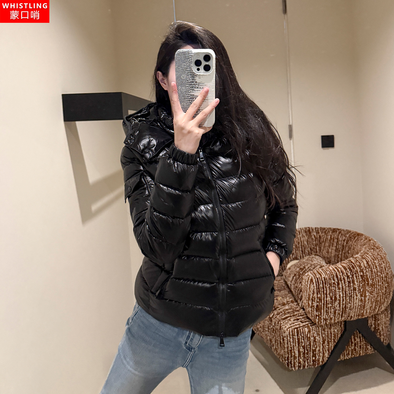 蒙口哨 M蒙家羽绒服王菲bady连帽鹅绒服女冬装新款修身短款外套,女装/女士精品,羽绒服,淘宝优惠券,粉丝福利购,淘宝优惠卷