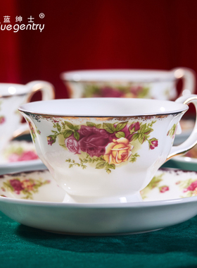 BLUE GENTRY咖啡杯碟欧式美式茶具套装对杯子新婚乔迁伴手礼