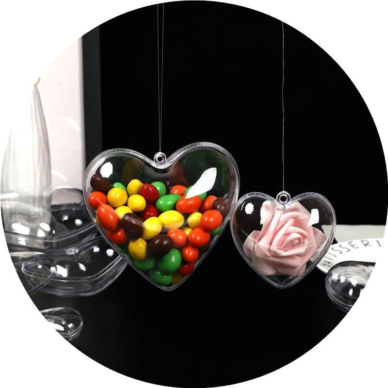 情人节创意透明爱心装饰球亚克力吊球爱心礼物包装糖果盒
