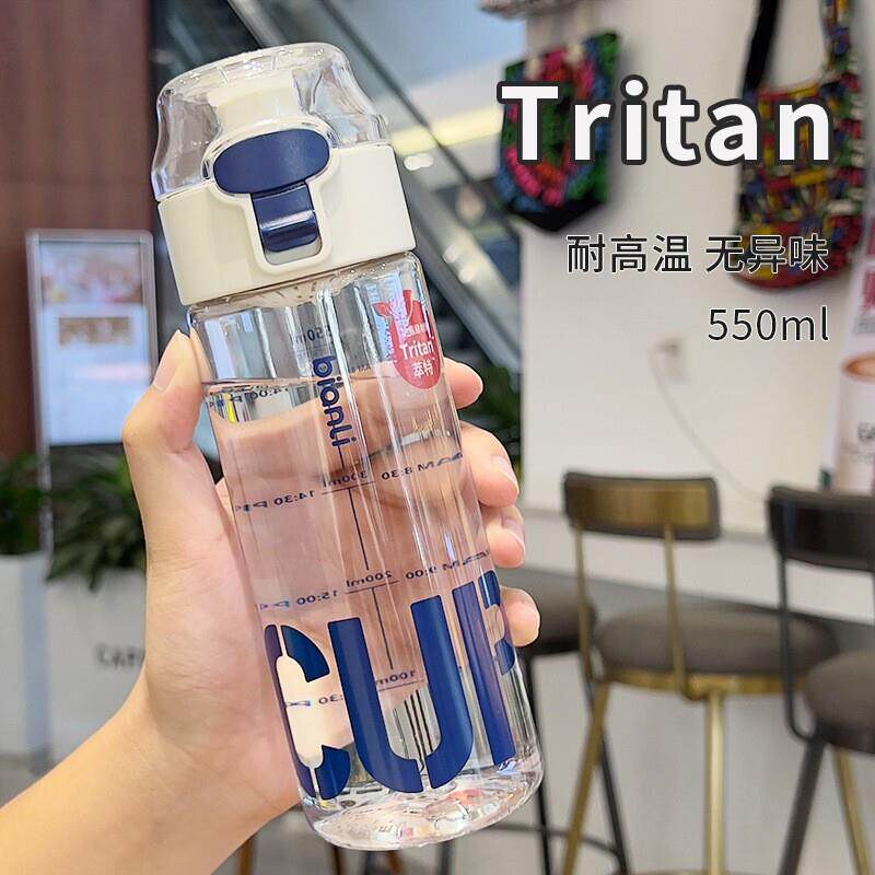 Tritan儿童夏季塑料水杯高颜值便携耐高温水壶男女小学生运动水杯