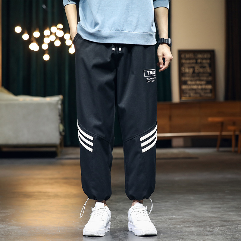 Casual pants men's middle and small youth Japanese spring and autumn leisure sports fashion brand men's trousers