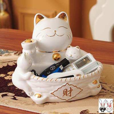 门口鞋柜上放钥匙收纳盒入门玄关摆件寓意好新中式高档大厅进门