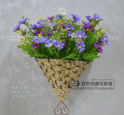 套真挂花墙体挂篮假艺装饰壁花花花饰装花墙花壁仿绢装品面