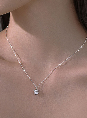 New Trendy 925 Sterling Silver AAA Zircon Choker Necklaces