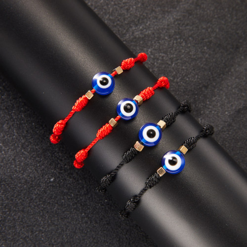 2pcs/set Turkish Lucky Evil Eye Bracelet for Women Men