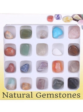 20Pcs Stones Crystals Natural And Mineral Stones DIY Multic