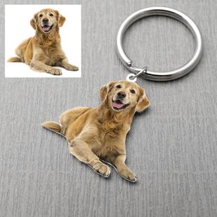 Custom Keychain Picture Keyring Dog Photo Keychain Pet Memo