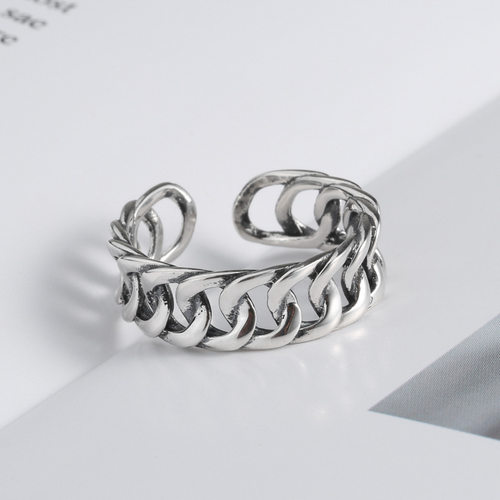 New Korean version of S925 sterling silver index finger ring