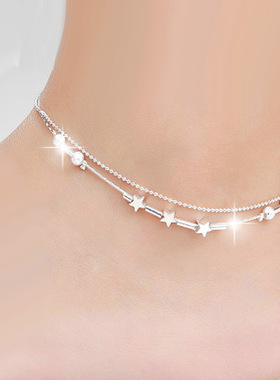 New Sexy Barefoot Jewelry Plata Color Star Beads Star Mix