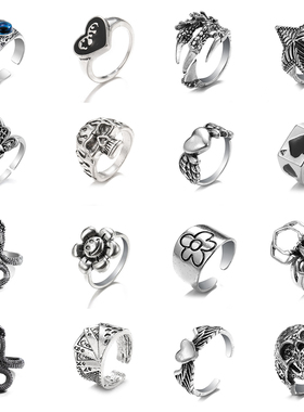 2024 Ring For Women Girls Snake Smile Fashion Men Jewelry