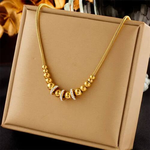 Stainless Steel New Fashion Fine Jewelry Zircon Gradual