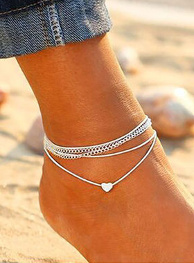 Bohemian Silver Color Anklet Bracelet On The Leg Fashion