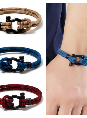 Stylish Man Bracelet 4mm Lucky Rope Braclet Homme Love Gift