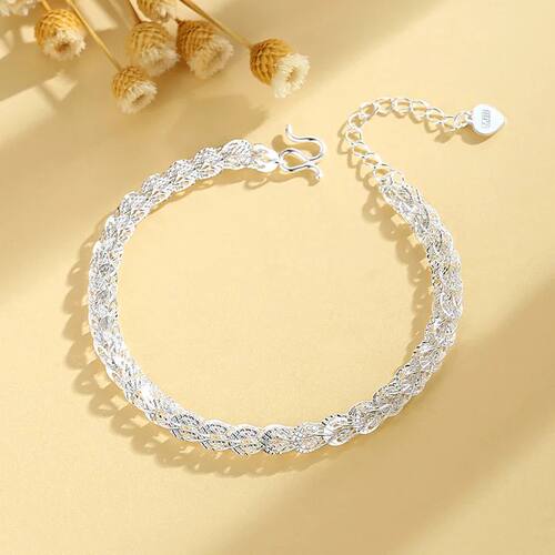 Sterling Silver Hollowed Phoenix Tail Bracelet  for Women