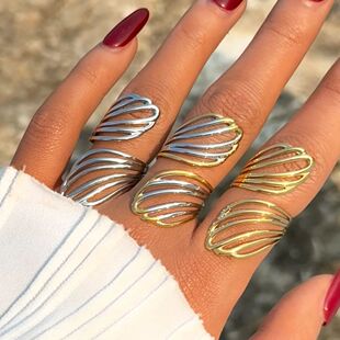 Geometric Stainless Curved Curve Irregular Steel Minimalist