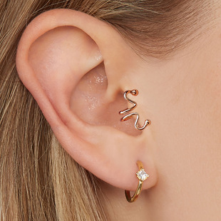 Starose 2pcs Snake Fake Nose Piercing Helix Piercing