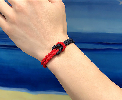 2022 Fashion Men Rope Bracelet Concentric Knot 100%