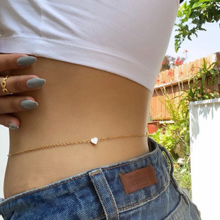 Trendy Sexy Cute Heart Chains Waist Chain Fashion Bikini