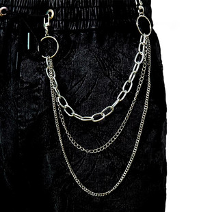 Vintage Long Metal Rock Trousers Hipster Pant Jean Keychain