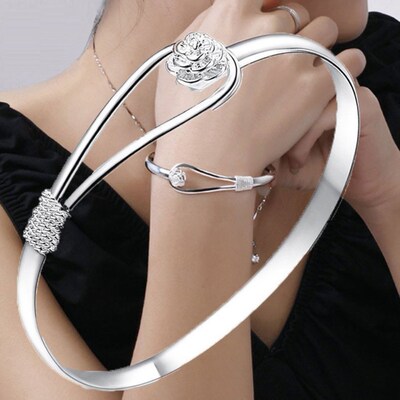 Hot new 925 Sterling Silver Bracelets for Women fine