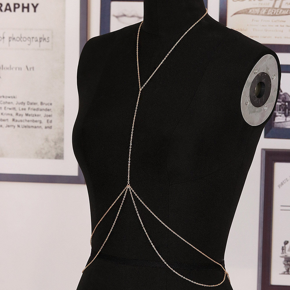 1 Pc Newest Fashion Sexy Body Chain Harness Crossover Belly