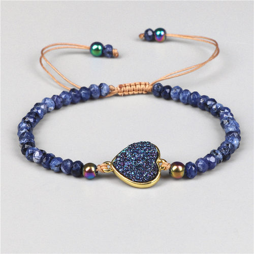 Faceted Blue Lapis Lazuli Bracelet Fashion Delicate