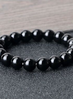 Buddha Black White Natural Stone Rock Lava Beads Strand