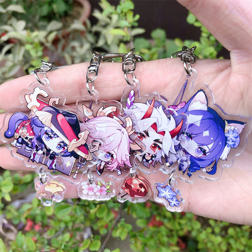 Game Genshin Impact Kaedehara Kazuha Tartaglia Keychain