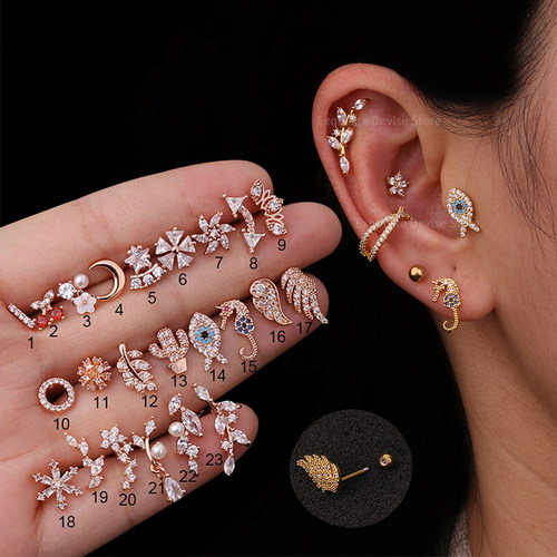 1Pc Stainless Steel Helix Piercing Jewelry Fashion Animal