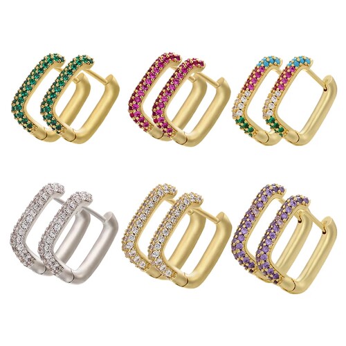 ZHUKOU NEW Hoop earrings gold/silver color small hoop
