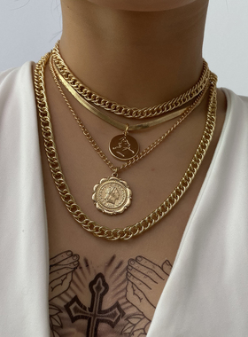 Punk Miami Cuban Choker Necklace Steampunk Men Jewelry