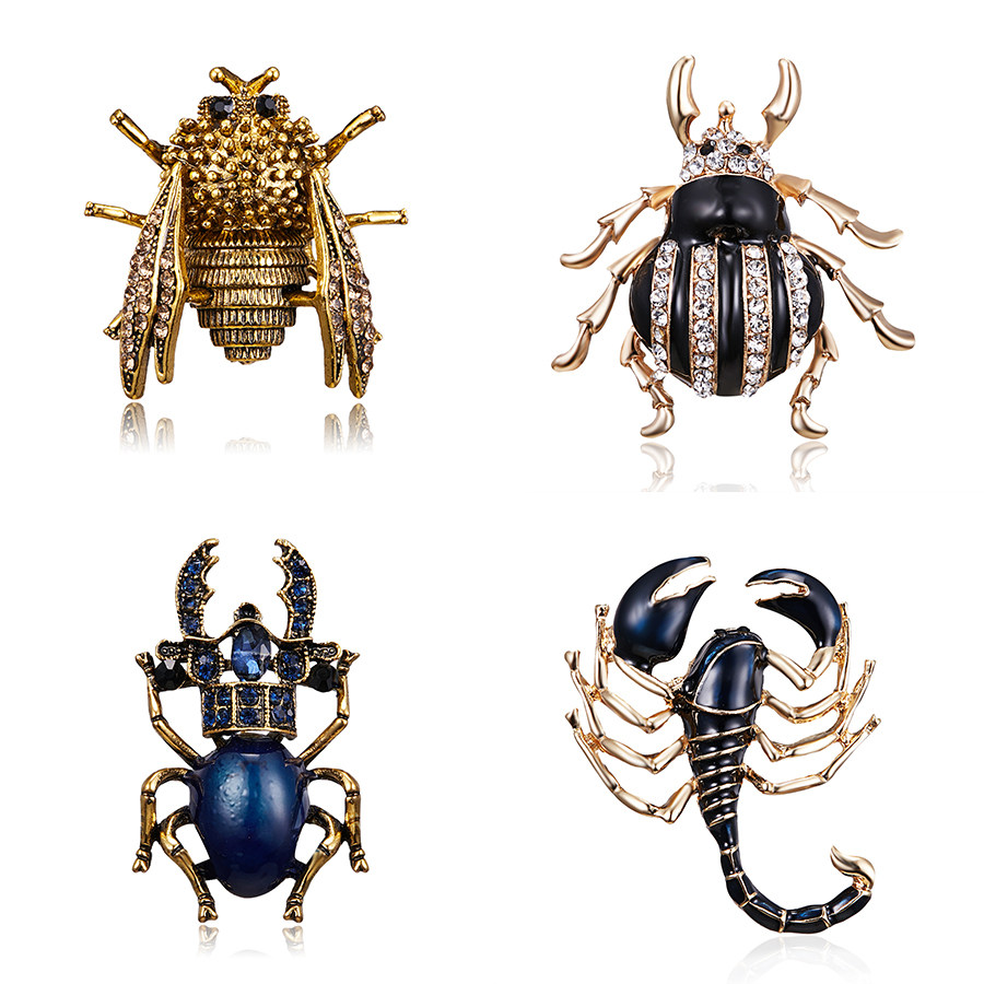 Insect Brooch Beetles Brooches Pin Fashion Scorpion Cicada