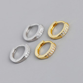 Lovely Girl Huggies Simple Hoop Small Pair Earrings Roun