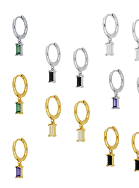 Real 925 Sterling Silver Hoop Earrings for Women Round