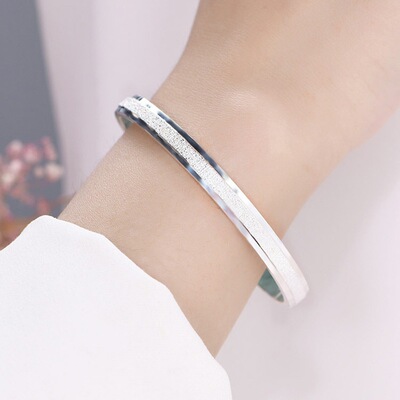 925 sterling silver charm Frosted Star River bracelets