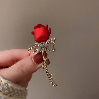 Tulip Rose Brooch For Women Nice Design Elegant Corsage