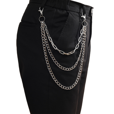 Punk Chain On The Jeans Pants Women Men Keychain Chains For
