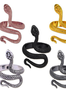 Snake Ring Vintage Silver Color Opening Knuckles Rings For