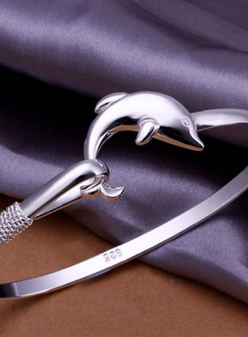 925 silver bracelet bangle for Women wedding girl favorite