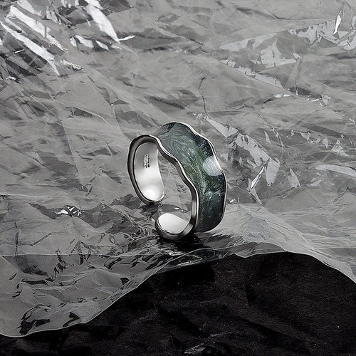 New enamel drip glaze ring Japan and South Korea INS ring