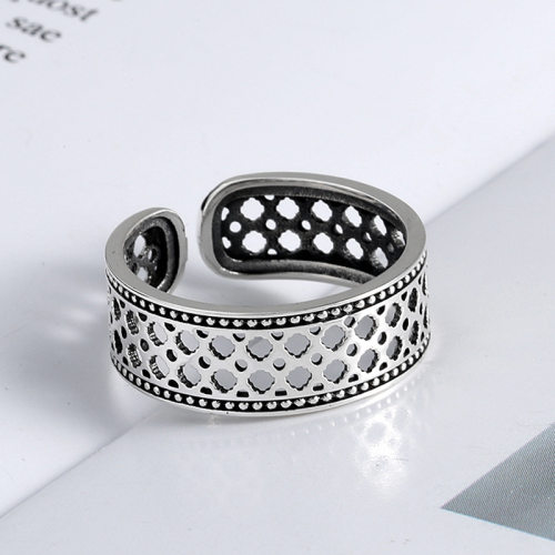 Hollow tail ring female personality simple retro single open