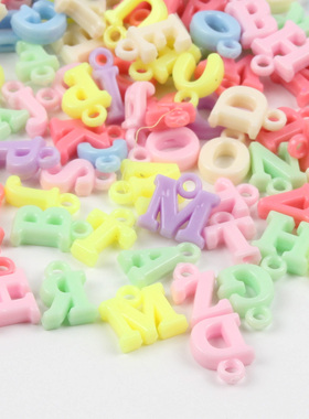 14mm Candy Color Random Letter Beads Acrylic Beads Fit For