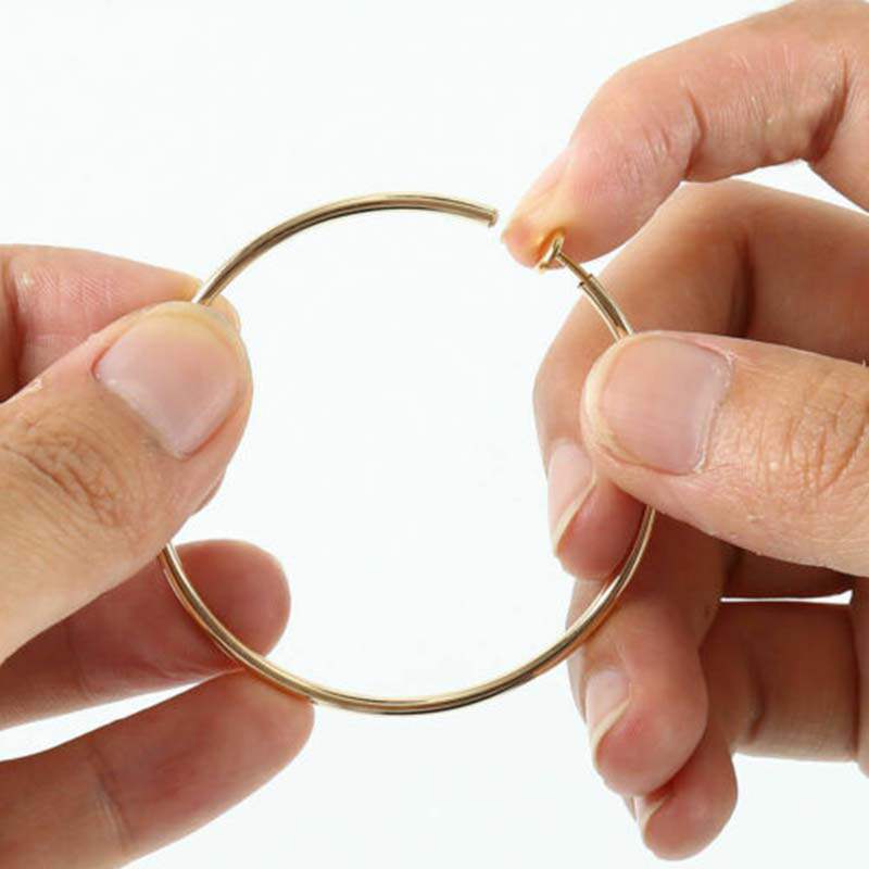 Hot diameter 4cm/5cm/6cm Ear Clips Rings Punk Women Non-Pier