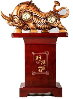 运势牛势升牛气冲天树脂工艺品落地大厅摆件开业乔迁商务礼品