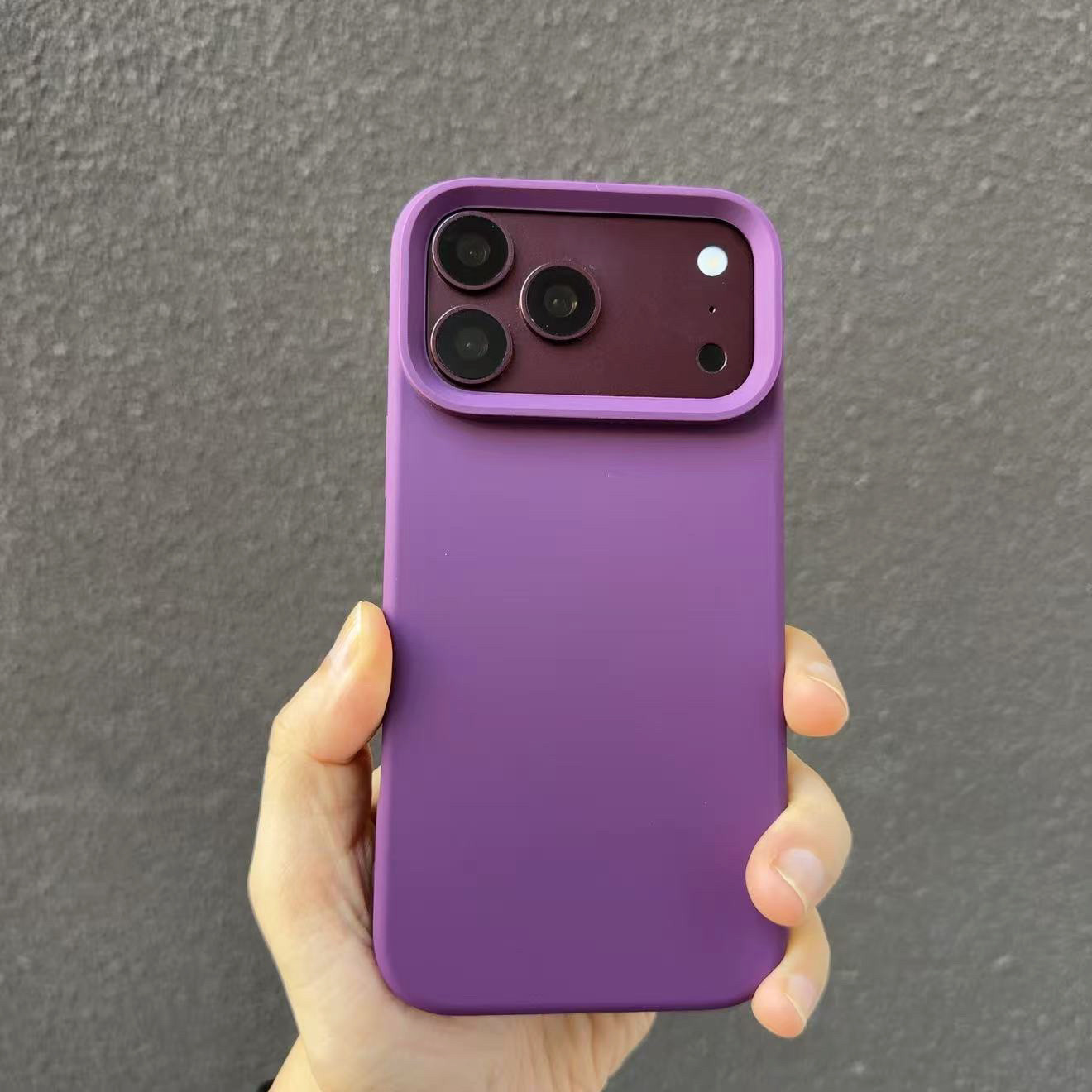 麦壳MK|ins简约高级质感iphone18pro max手机壳17pro服感磨砂16pro大视窗防摔苹果15液态硅胶14暗紫色情侣款