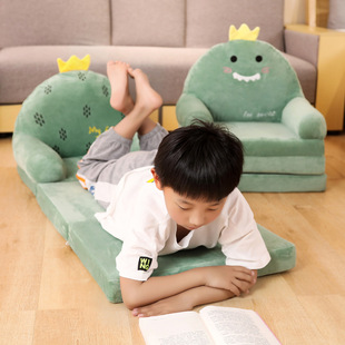 儿童可爱卡通折叠小沙发女孩公主宝宝幼儿阅读区榻榻米懒人座椅凳