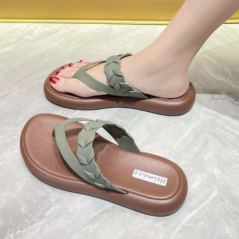 人字拖鞋女2025夏季新款外穿时尚防滑防臭高级感ins夹趾沙滩鞋