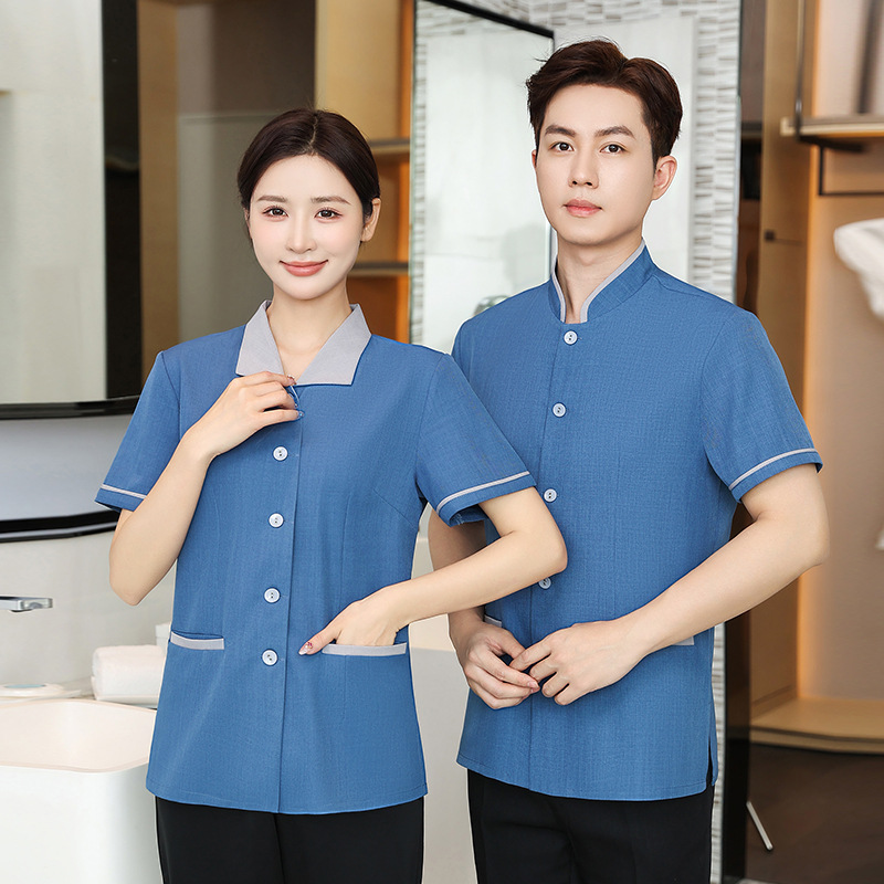 酒店客房服务员物业家政工作服女夏季短袖衣服宾馆医院保洁服